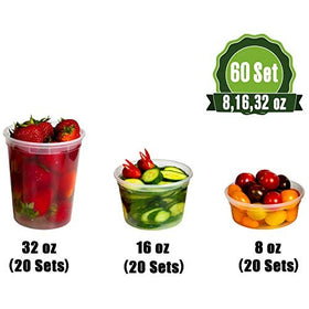 SafeWare Wrap 8oz deli containers ideal for quick snacks.