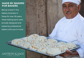 Saffron & Sage large-batch baking pan ideal for family gatherings and meal prep.