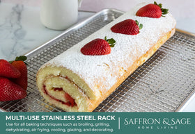 Saffron & Sage non-coated bakeware is food-safe and easy to clean.