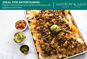 Saffron & Sage sheet pan used for roasting, broiling, and dehydrating.