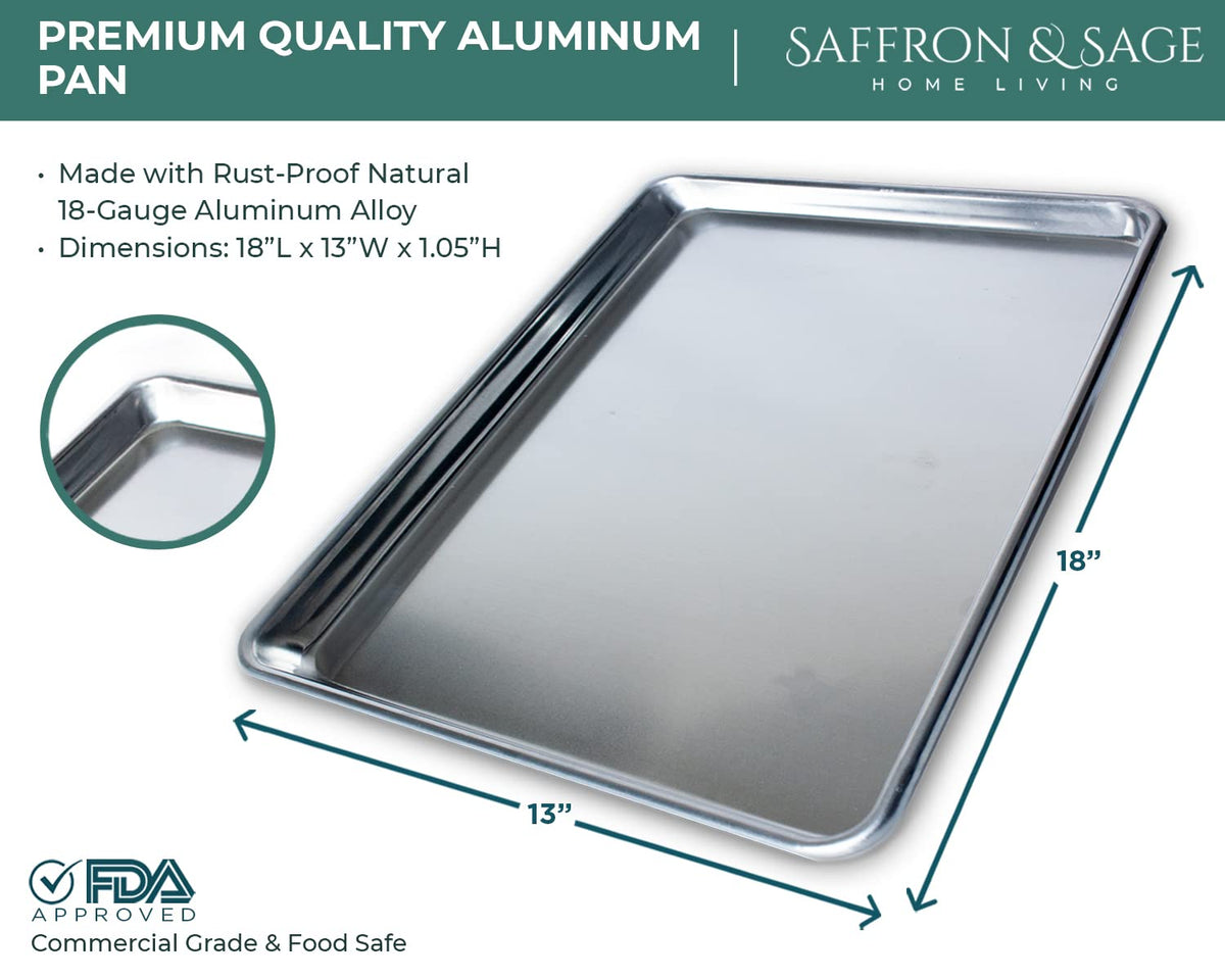 Saffron & Sage versatile sheet pan suitable for roasting, baking, and sheet-pan dinners.