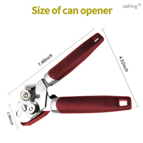 Safring stainless-steel blade provides precise cuts and food safety.