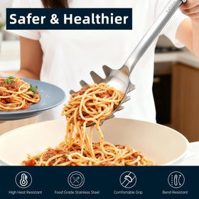 Safring ergonomic rubber handle provides comfortable grip and heat resistance