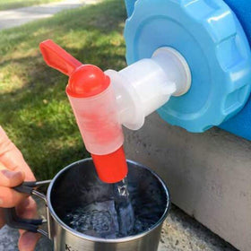 Sagan Life AquaBrick ventless design enables easy pouring outdoors