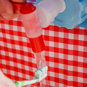 Sagan Life AquaBrick outdoor dispenser ready for gatherings