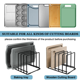 SAGLAU baking trays and thin pans storage shows versatile organization.