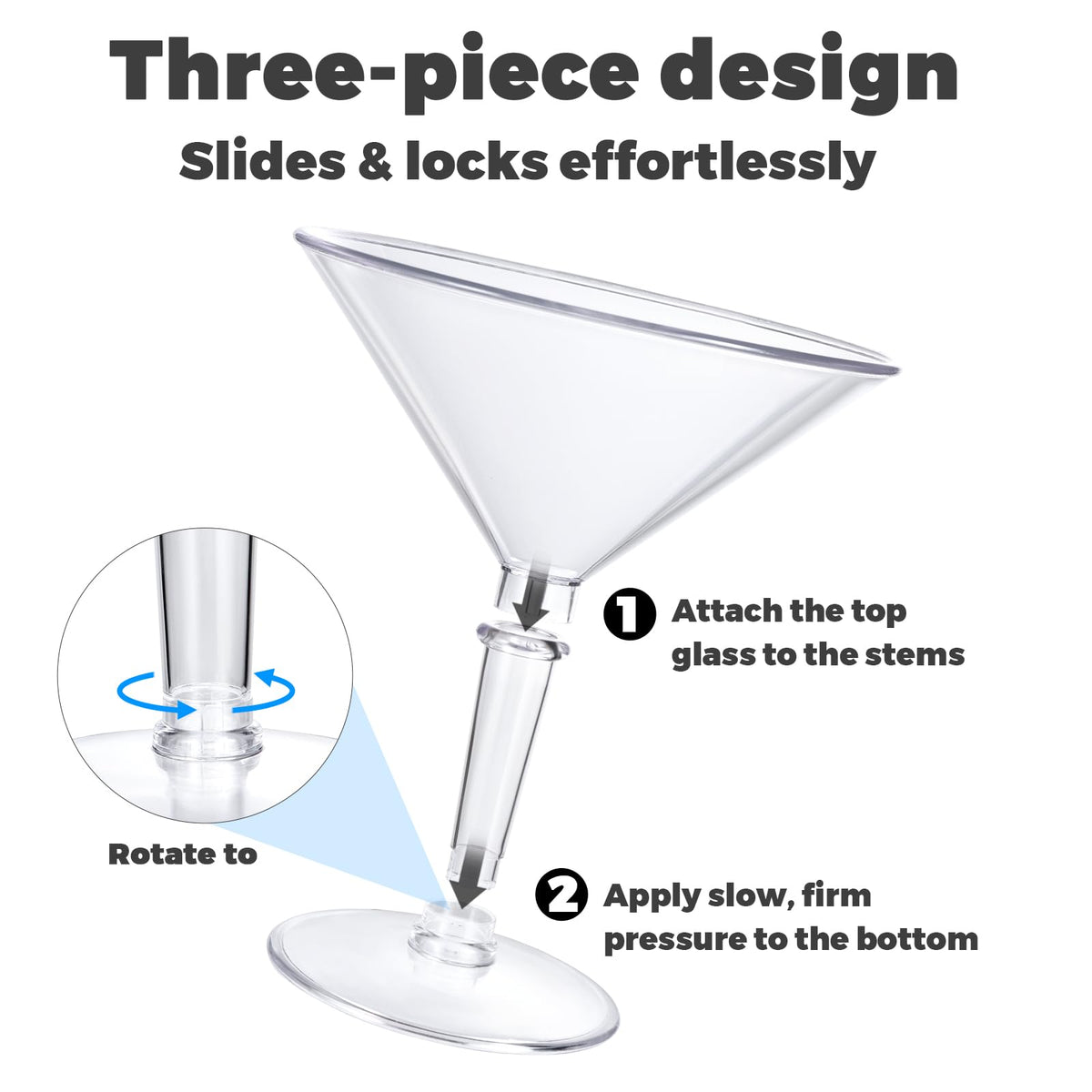 SAIAOKJ 48oz martini glass ideal for mixing drinks and cocktails.