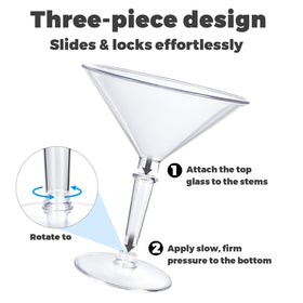 SAIAOKJ 48oz martini glass ideal for mixing drinks and cocktails.