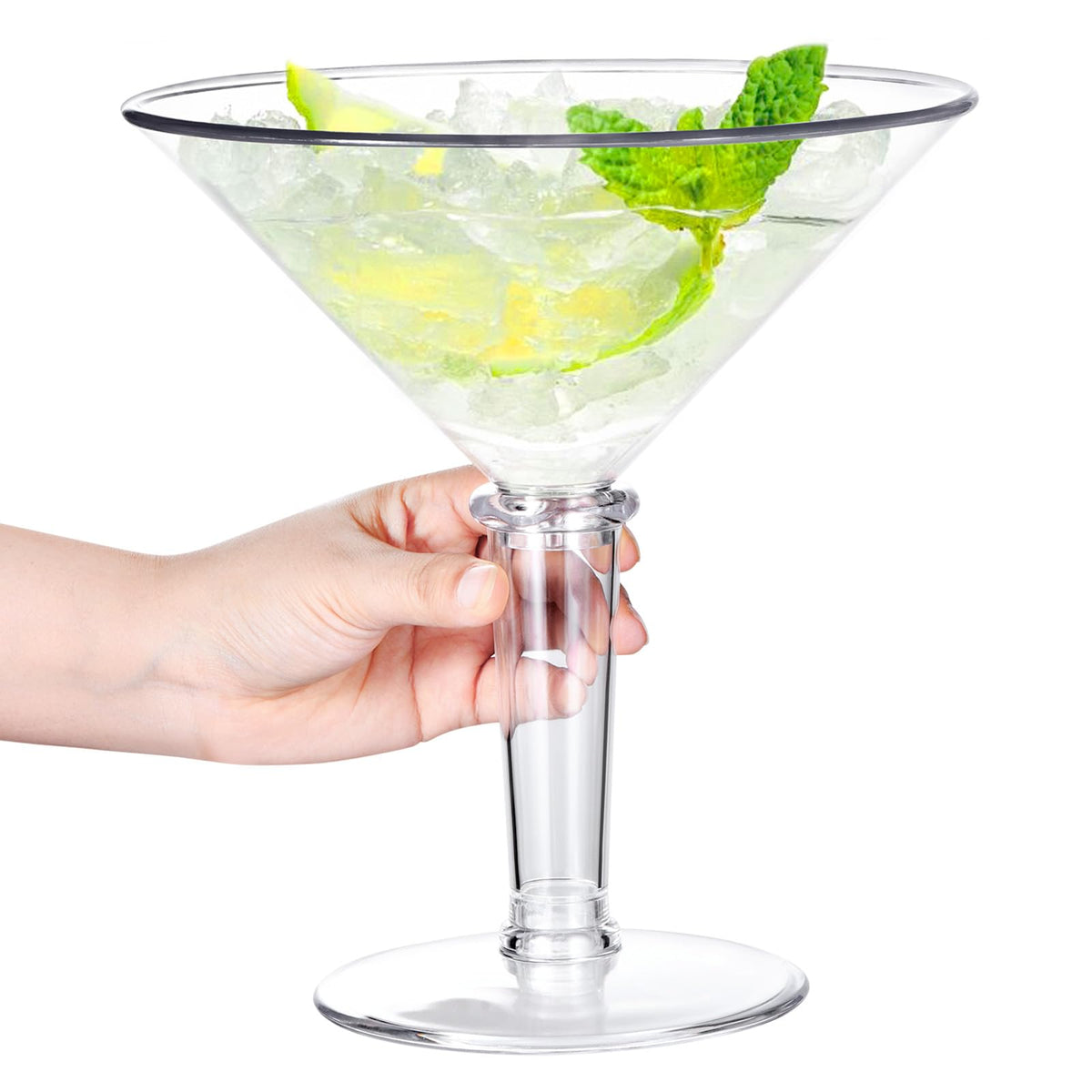 SAIAOKJ 48oz giant martini glass elevates centerpieces with bold style.