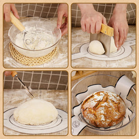 Saicefe silicone bread sling for safe basket transfers.