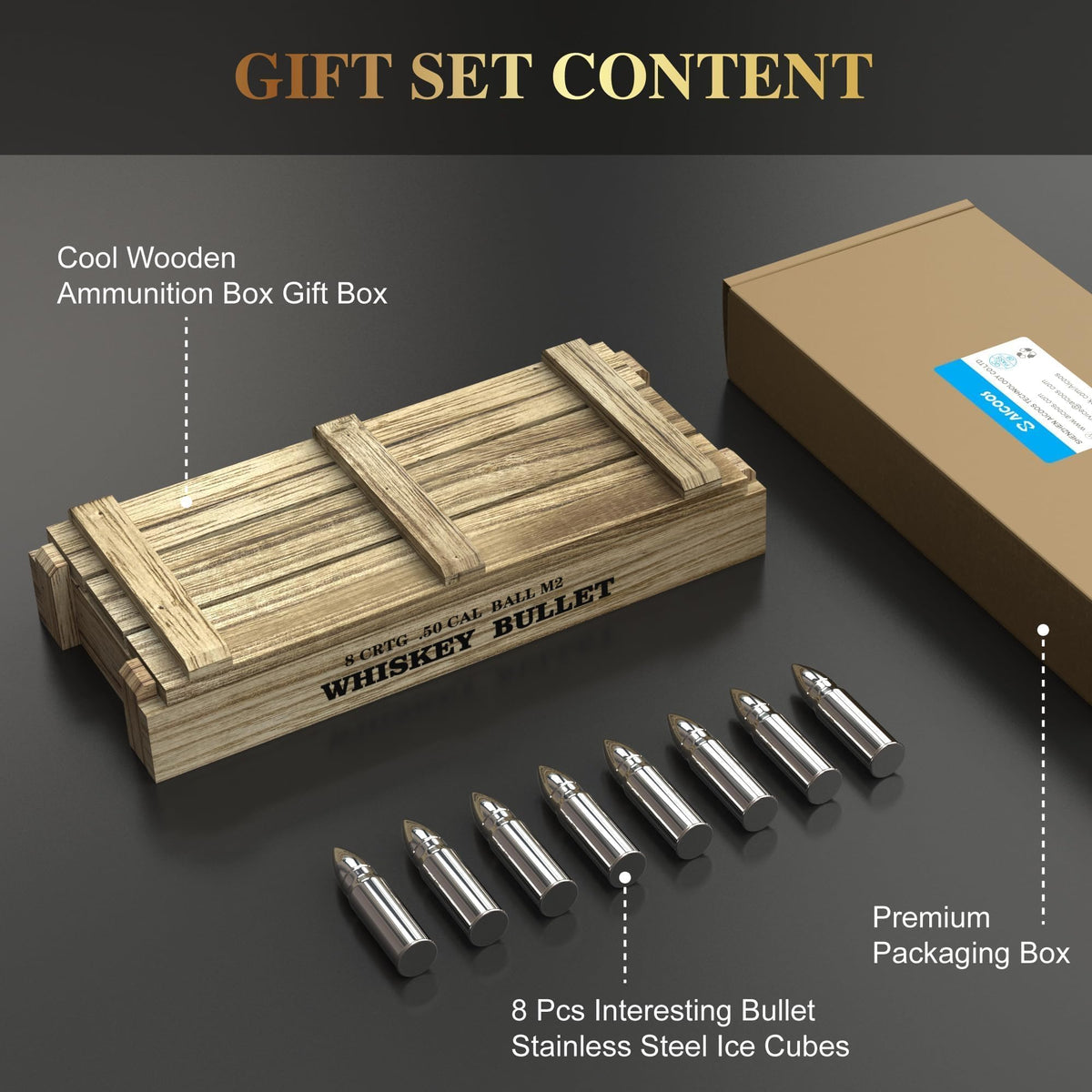 SAICOOS bullet cubes fit perfectly for gifting at parties and special occasions.