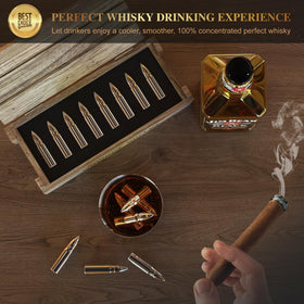 SAICOOS mirror-finish bullets add refinement to gatherings and conversations.