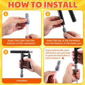 Saillong connector and tubing set for quick assembly