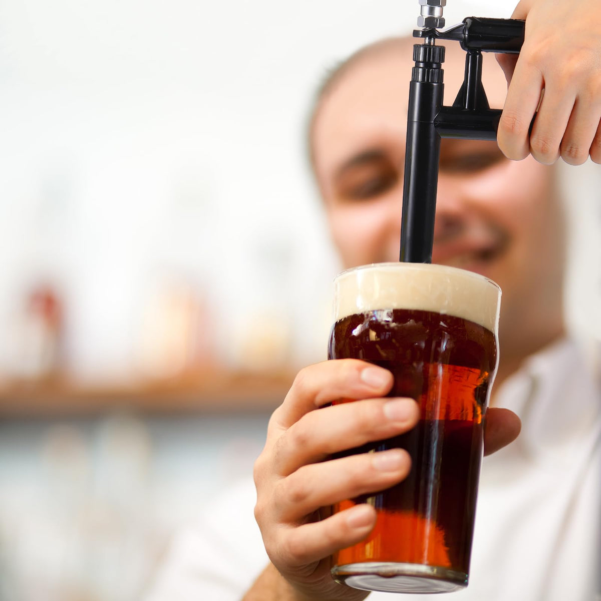 Saillong Oktoberfest bottle filler in a festive event setup