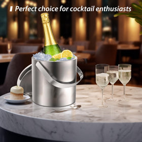 Dishwasher-safe Sailnovo ice bucket simplifies cleanup after parties.