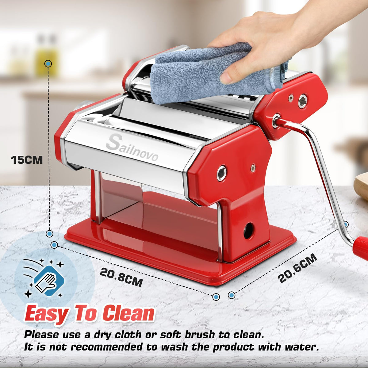 Sailnovo easy cleaning design allows quick disassembly.