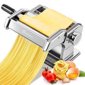 Sailnovo pasta maker roller-assembly for smooth dough, ideal for quick fresh pasta