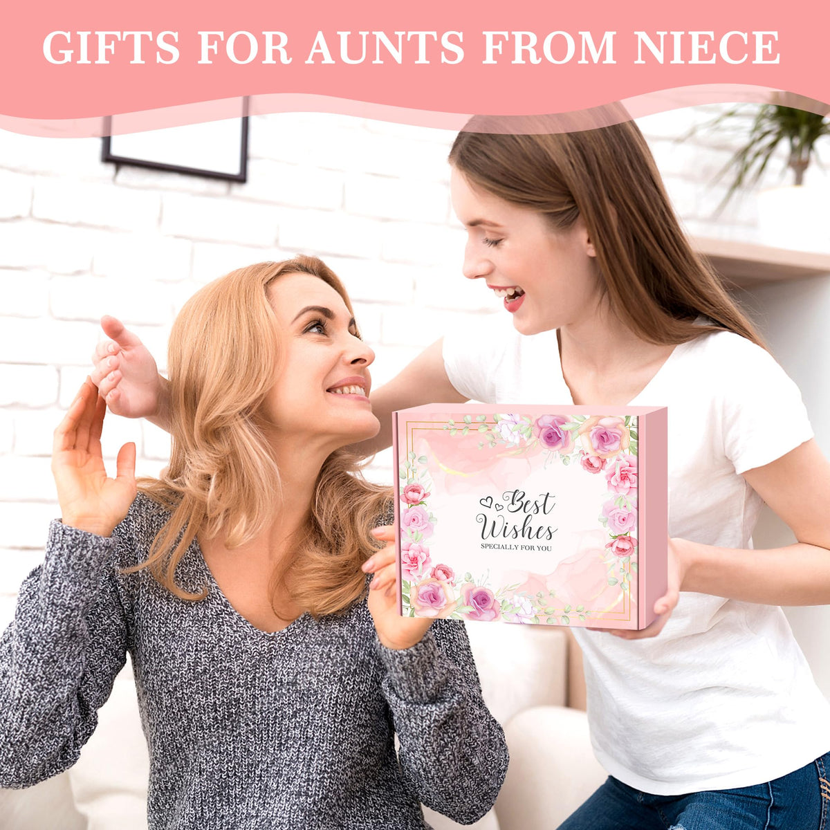 Saineron Gift Box Packaging Image showing complete aunt gift set.