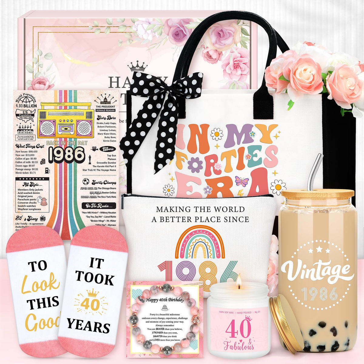 Saineron elegant tote bag for 40th birthday gift, everyday carry with polished confidence.