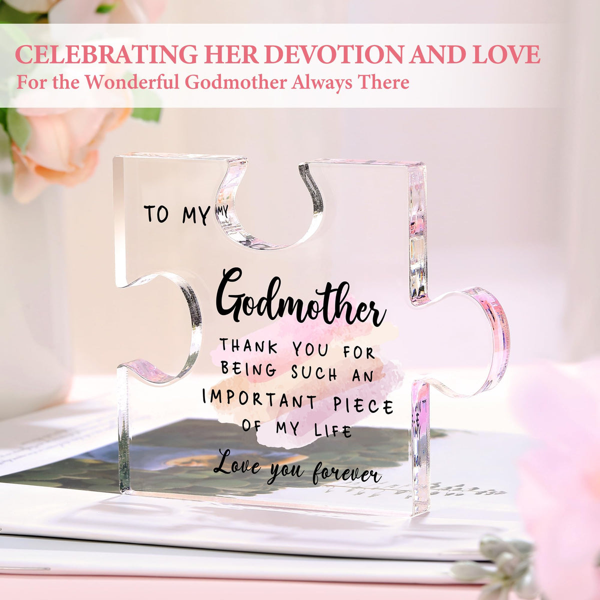 Saineron acrylic decoration reminding her of your gratitude