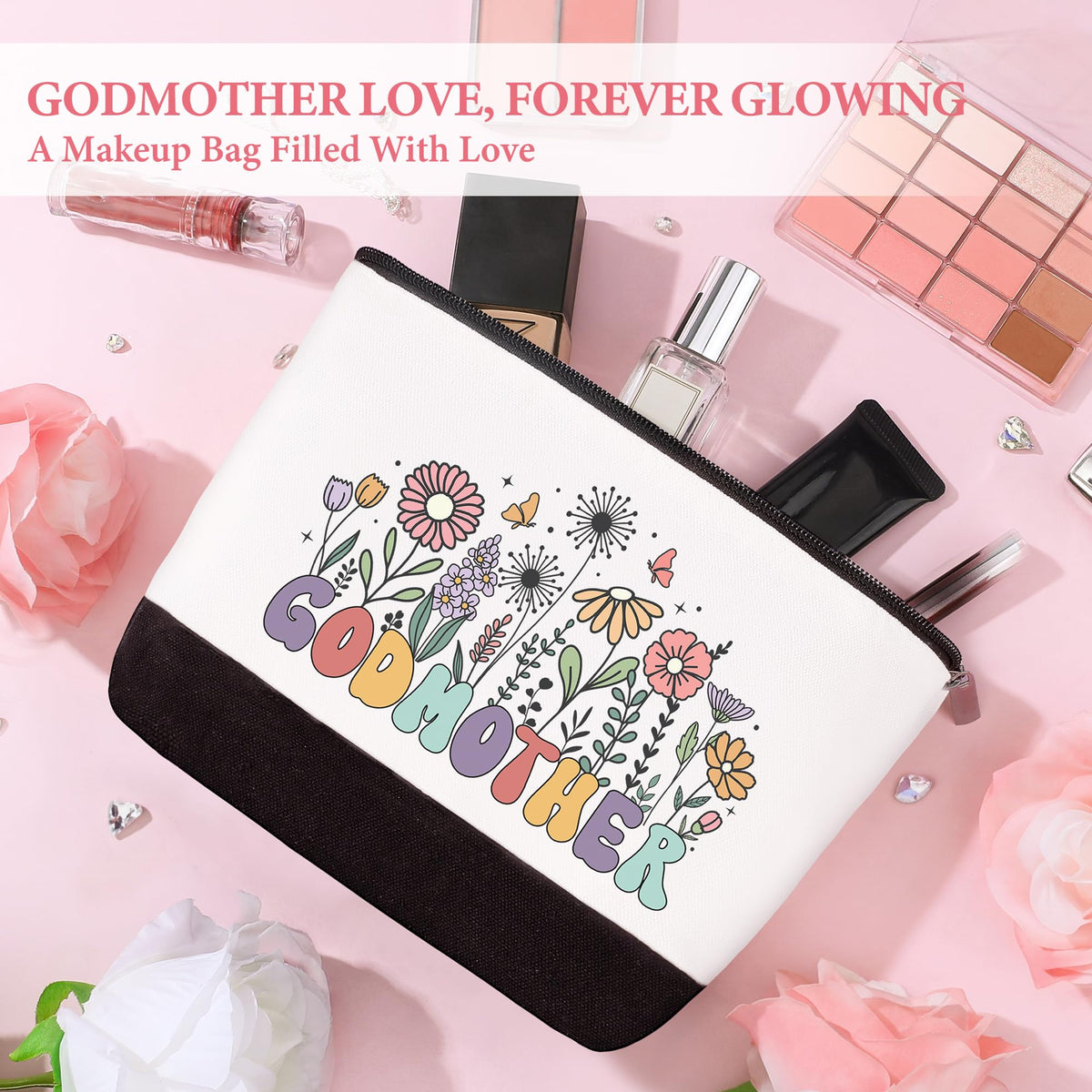 Saineron makeup bag for on-the-go cosmetics