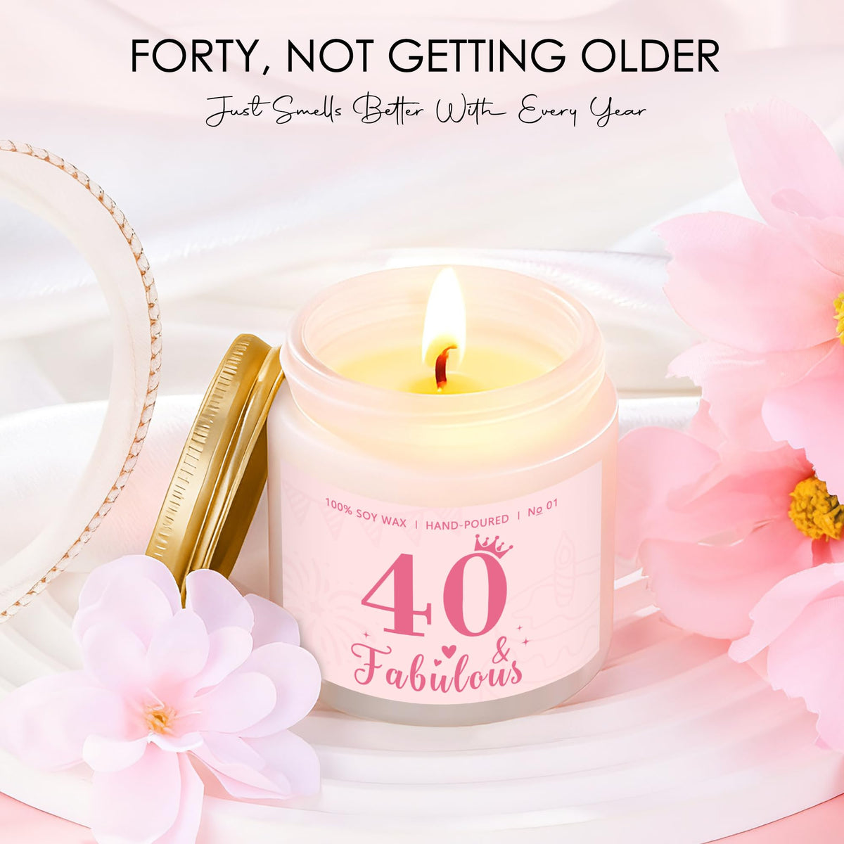 Saineron scented 40 candle fills spaces with calm and gentle ambiance.