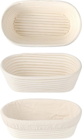 Saint Germain Bakery banneton smooth surface aids easy dough release.