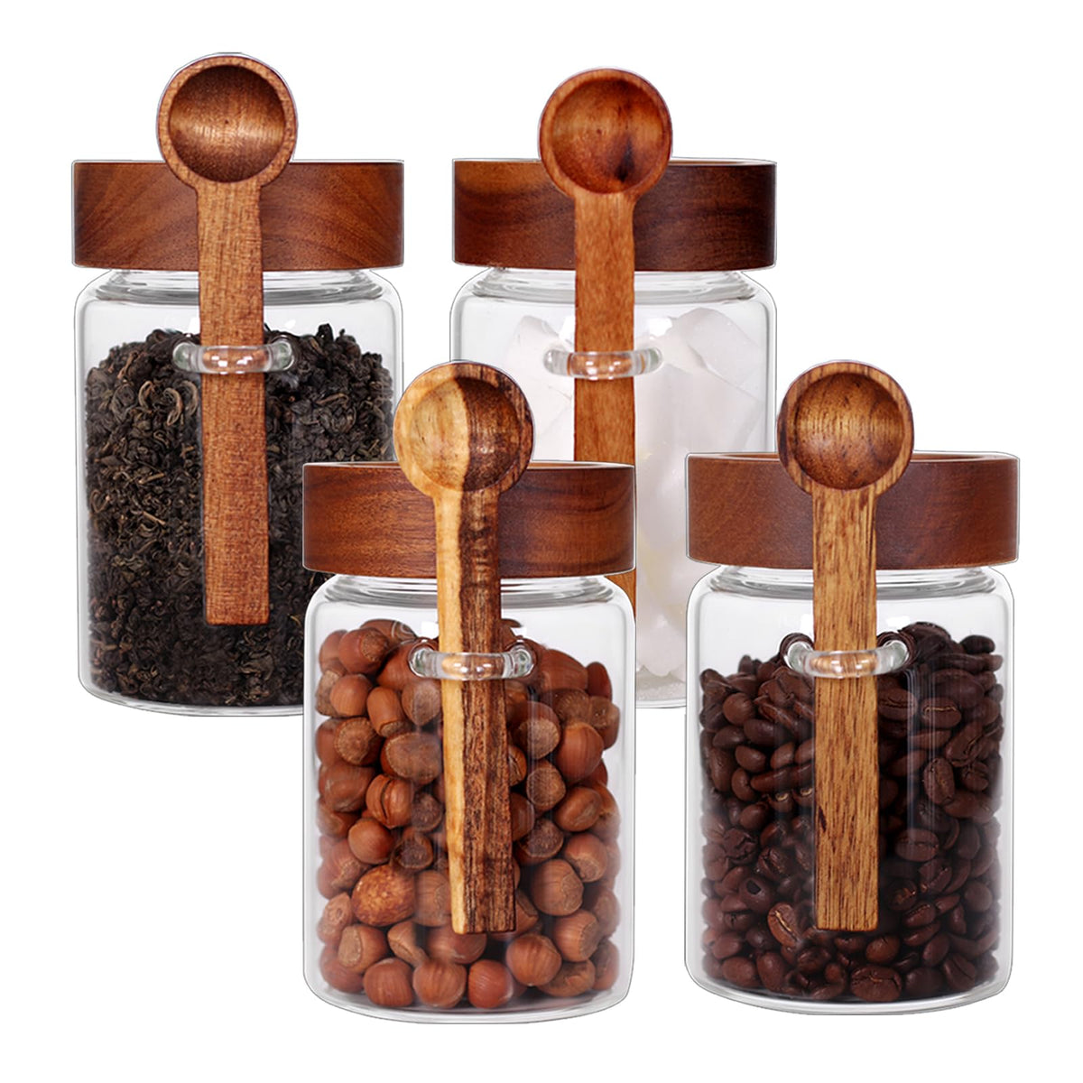SAIOOL loose leaf tea storage jar with glass lid keeps tea fresh and odor-free.