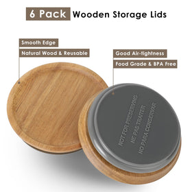 Saiveina storage lids used for cookies, sugar, or spices.