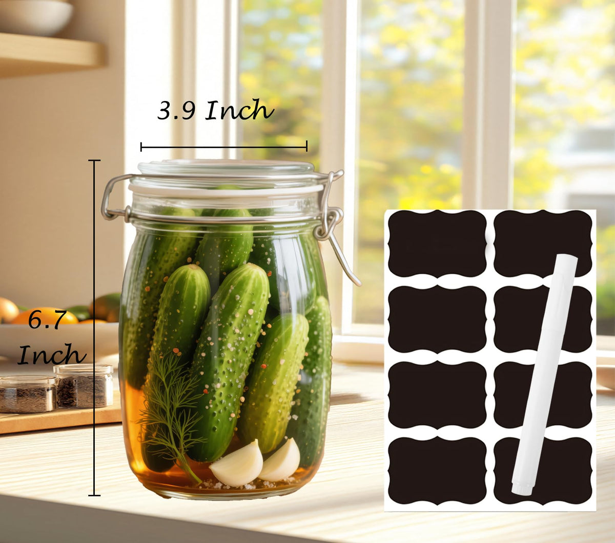 SAJKUERO airtight stainless-steel hinged lid keeps contents sealed