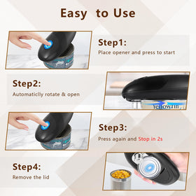 Built-in lid lifter on SAKAMOSH can opener lifting lid