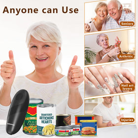 Left-handed friendly design of SAKAMOSH can opener