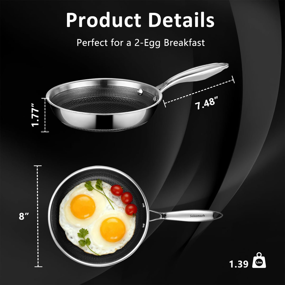 SAKAMOSH induction-ready base evenly distributes heat on magnetic stoves