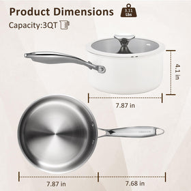 SAKAMOSH dishwasher-safe pan for quick, convenient cleanup.