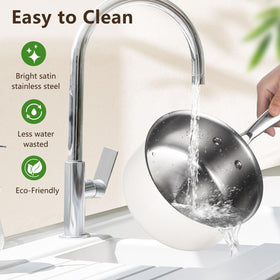 SAKAMOSH oven-safe tri-ply saucepan for finishing dishes in the oven.