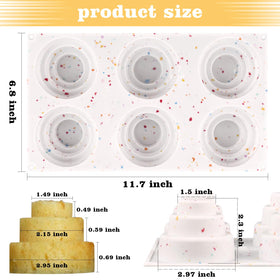 Sakolla 6-cavity silicone molds ready for bite-sized desserts