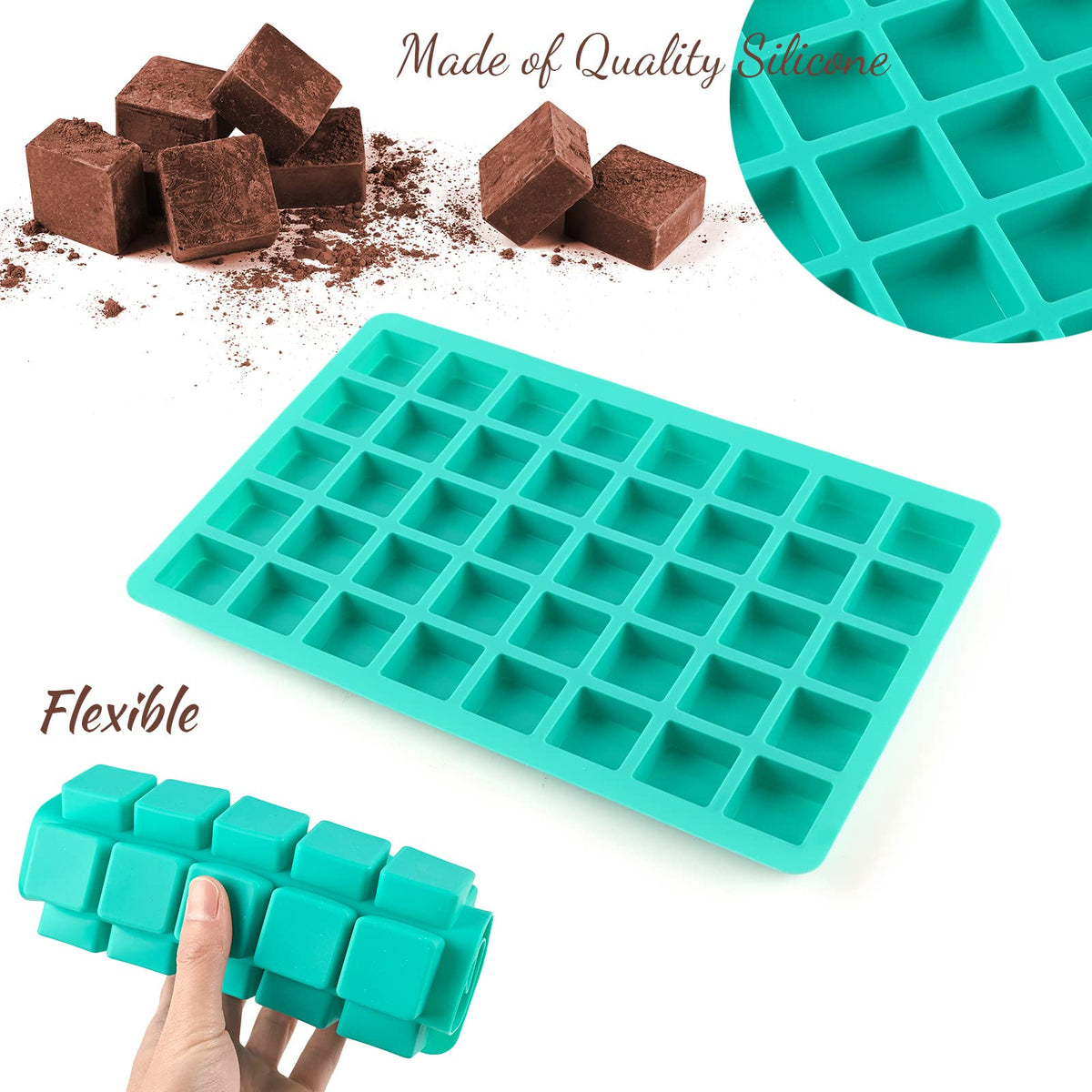 Sakolla non-stick surface molds enable easy release of treats