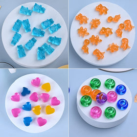 Sakolla bear-shaped silicone mold for easy release gummies.