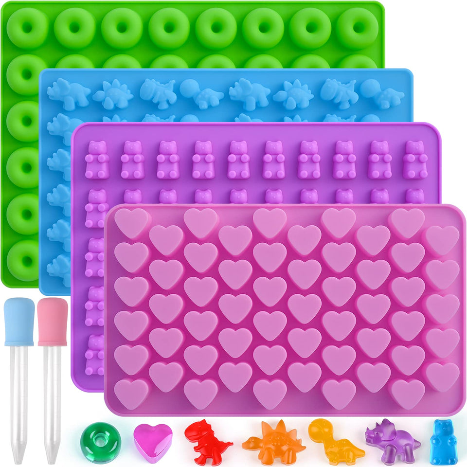 Sakolla gummy molds with dinosaur shapes for quick, kid-friendly gummies.