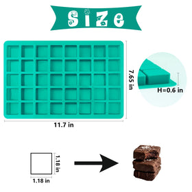 Sakolla square cube silicone molds for uniform chocolates and gummies