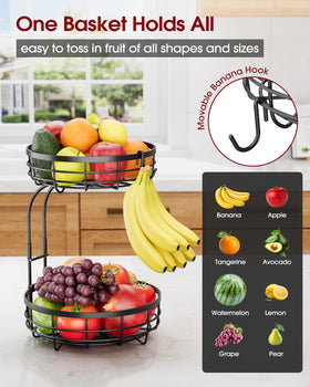 Sakugi detachable banana hook keeps bananas away from other produce.
