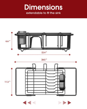 Sakugi expandable support bars adjust to fit many sink sizes