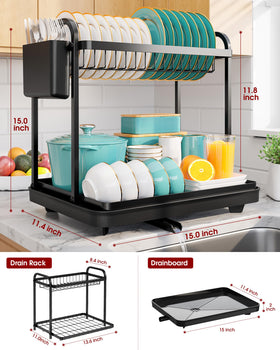 Sakugi kitchen counter rack designed for easy placement near sink