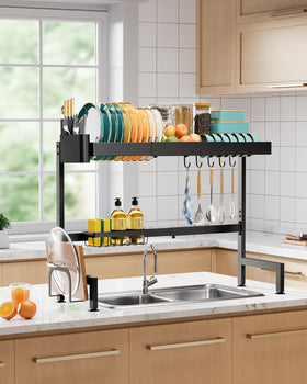 Sakugi kitchen storage accessory keeps the sink area neat and accessible.