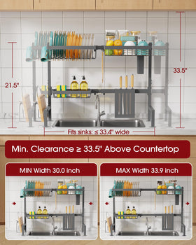 Sakugi multipurpose rack featuring utensil and cutting board holders.