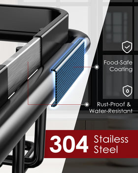 Sakugi removable cutlery holder keeps utensils organized.