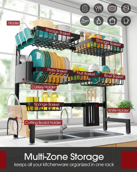 Sakugi stainless steel rack with 304-grade construction for long-lasting use.