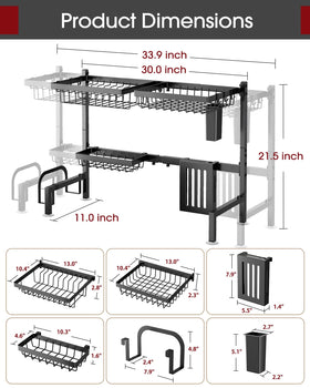 Sakugi utensil-holder over sink provides easy access to utensils while drying.