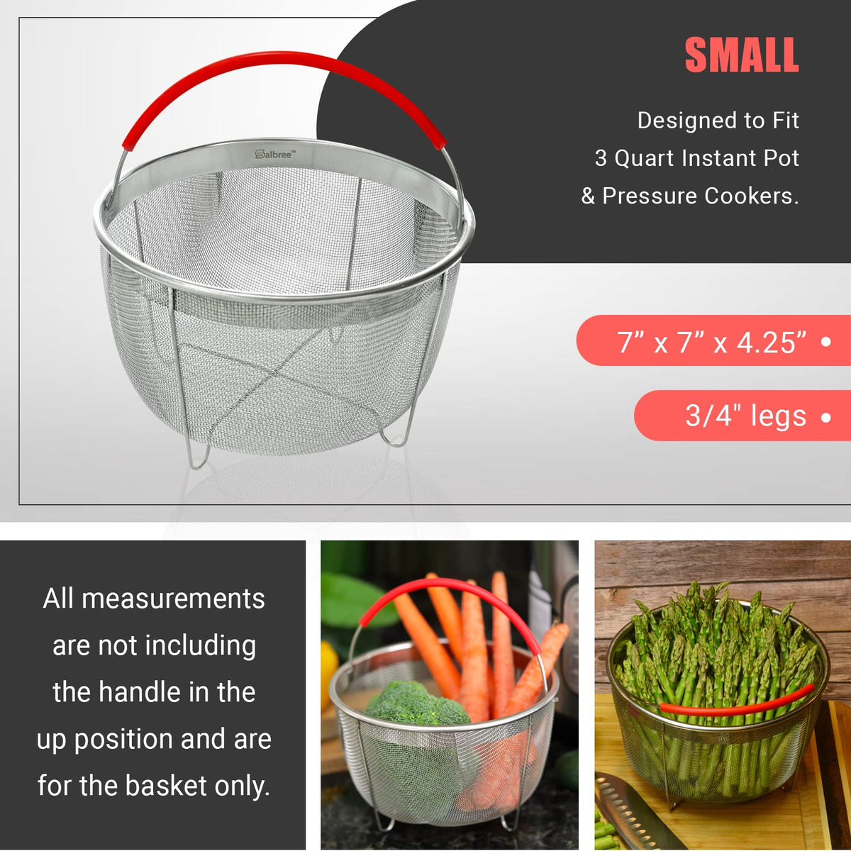 Salbree egg bite mold with clip-on handles for easy removal