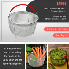 Salbree steamer basket with integrated egg bite mold for quick snacks